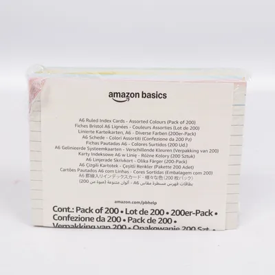 Paper (A6 Ruled Index Cards) from Amazon Basics