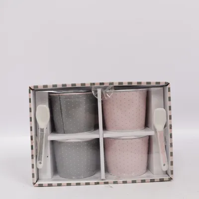 Dessert bowl (Pink, Gray) from Crofton