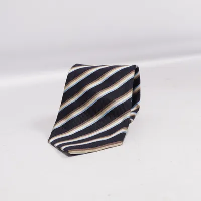 Tie (Blue, Beige, White) from Prochownick Silk