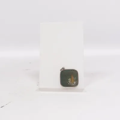 Pendentif (Argent, Vert) Métal inconnu