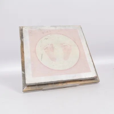 Plaque murale (Rose, Blanc)
