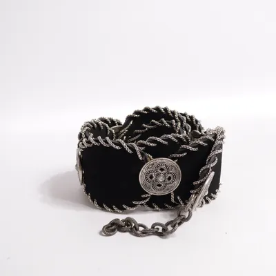 Belt (Black, Silver) from Nanni Unknown metal