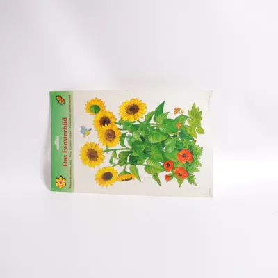 Stickers (Das Fensterbild Sonnenblume Mohnblume) from Vintage