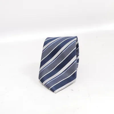 Stropdas (Blauw, Grijs, Wit) van Abrams Zijde