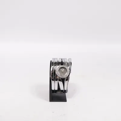 Armbandsur (Silverfärgad, Svart)