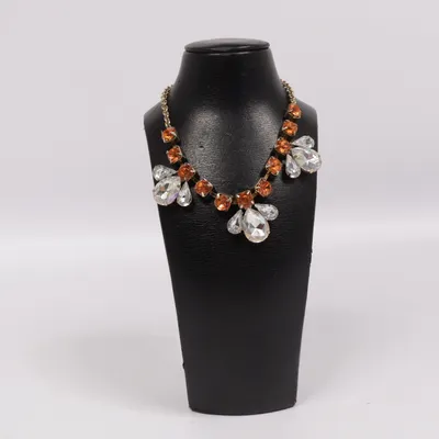 Necklace (Orange, Silver, Gold) Unknown metal