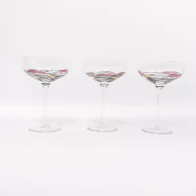 Champagneglas (Transparent, Flerfärgad) från K&K