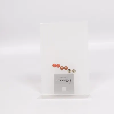 Earrings (Gold, Brown, Red) from I Am Unknown metal