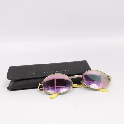 Sunglasses (Gold) from Quay Australia