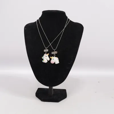 Necklace (Silver, Multicolored) Unknown metal
