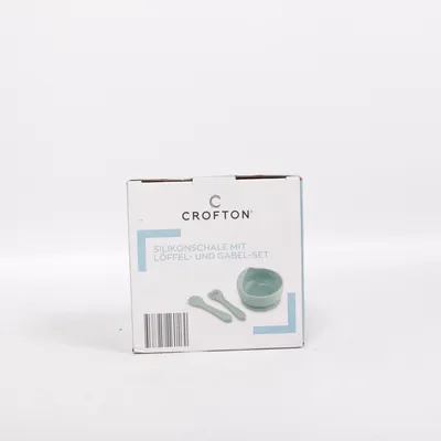 Børneservice (Silikonschale Mit Löffel- Und Gabel-Set) fra Crofton