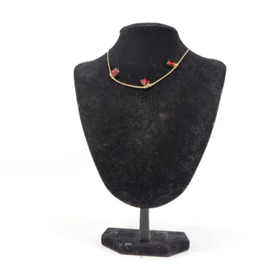 Necklace (Gold, Red) from Hansa Unknown metal
