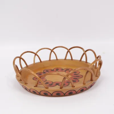 Candle tray (Brown, Red)