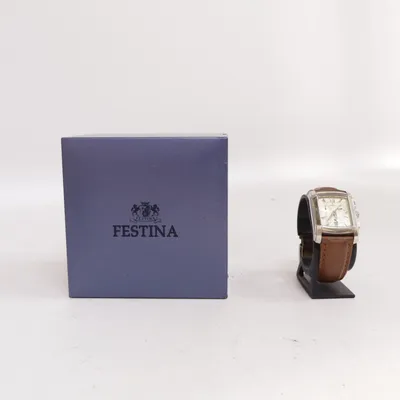 Armbandsur (Brun, Silverfärgad) från Festina
