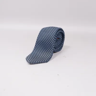 Cravate (Bleu, Blanc) de Monti Soie