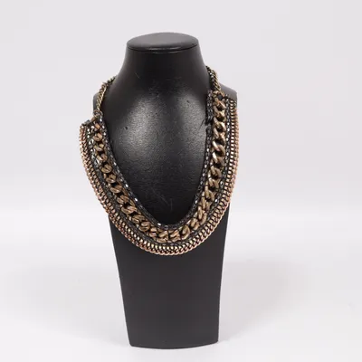 Choker (Gold, Black) Unknown metal