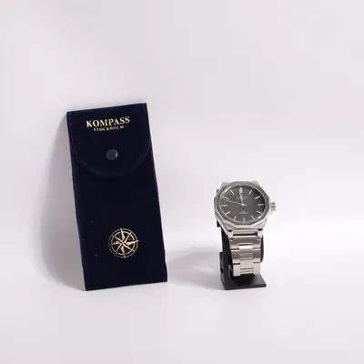 Armbandsur (Silverfärgad, Svart) från Kompass