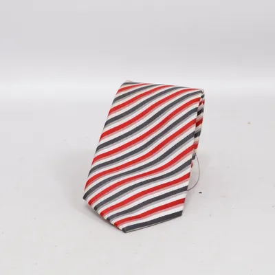 Cravate (Rouge, Blanc, Gris) de Striessnig Polyester