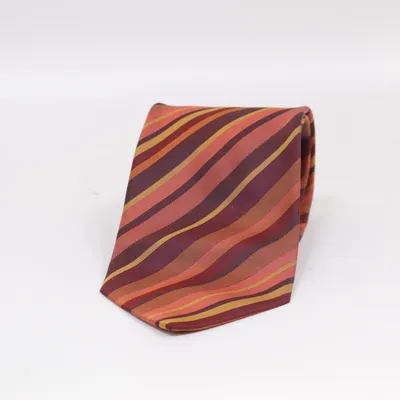 Cravate (Marron, Orange, Jaune) de Atwardson Soie