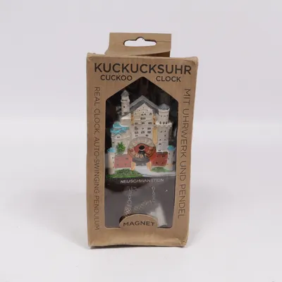 Väggklocka (Blå, Röd, Vit)