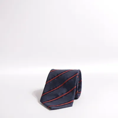 Cravate (Bleu, Rouge) de Walbusch Soie, Laine