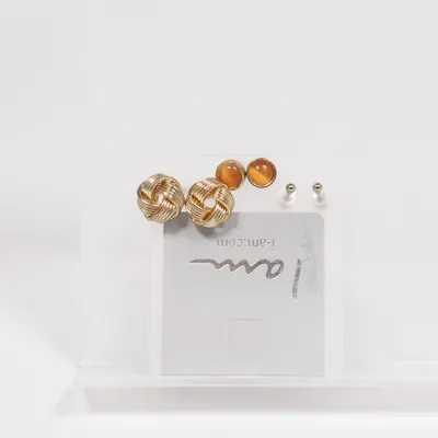 Örhängen (Guldfärgad, Orange) från I Am Okänd metall