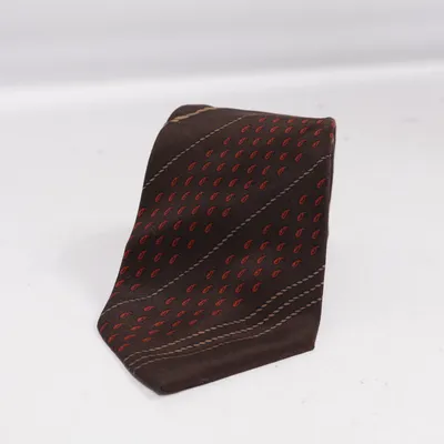 Krawatte (Braun, Rot, Gelb) von Reine Seide