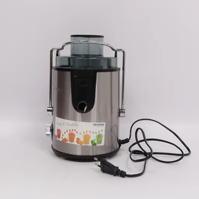Råsaftcentrifug (Silverfärgad, Svart) från Severin