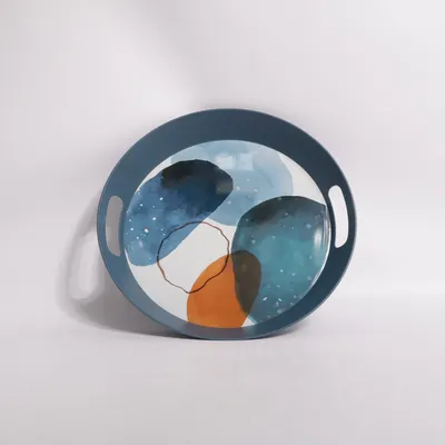 Tray (Blue, Multicolored) from Crofton
