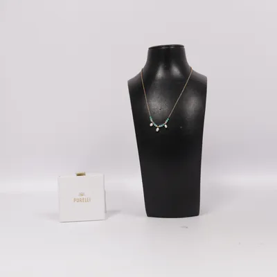 Halsband (Grön, Guldfärgad, Vit) från Purelei Okänd metall