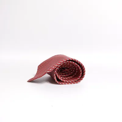 Tie (Red, White) from Conwell Silk