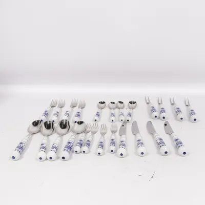 Cutlery (White, Blue)