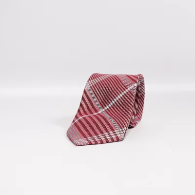 Stropdas (Rood, Grijs, Wit) van Crochet Zijde