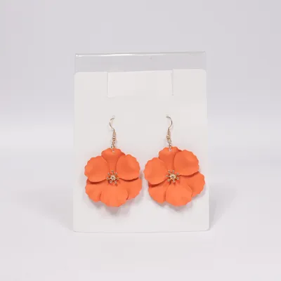 Earrings (Orange) Unknown metal