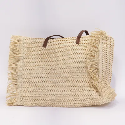 Strandtaske (Beige) fra Topteam