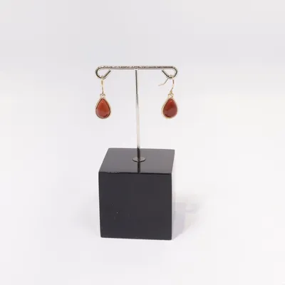 Oorbellen (Rood, Goud) Onbekend materiaal