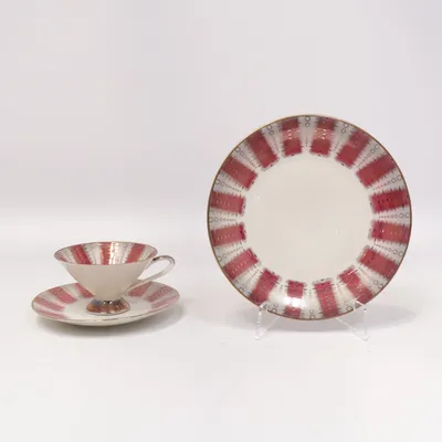 Tasse à café (Blanc, Rouge, Or) de Bavaria