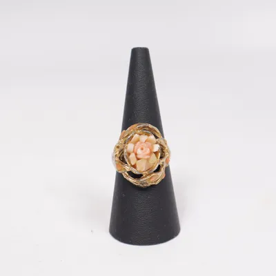 Ring (Guldfärgad, Rosa) Okänd metall
