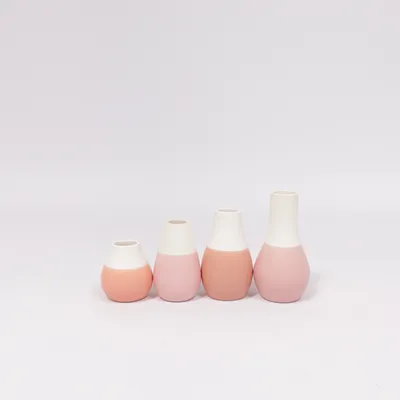 Vase (White, Pink, Multicolored) from Räder