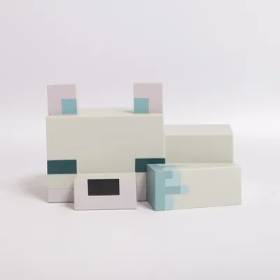 Leksaksfigur (Wolf) från Minecraft