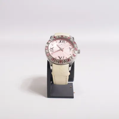 Armbandsur (Beige, Rosa, Silverfärgad) från Jacques Lemans