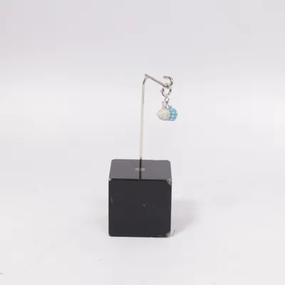 Charm (Blue, Silver) Unknown metal