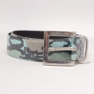 Gürtel (Blau, Schwarz, Mehrfarbig) von Versace Jeans Couture Leder