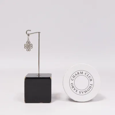 Charme (Echte Thomas Sabo sterlingzilveren klavertje vier clip zirkonia bedel met witte steen) de Thomas Sabo Argent