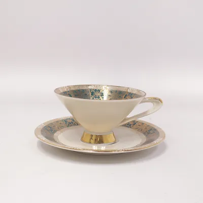Tasse à café (Blanc, Bleu, Or) de Bavaria