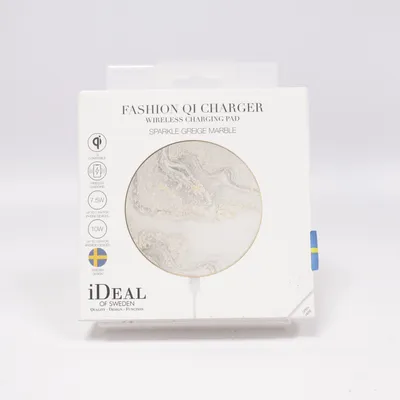 Wireless charger (Sparkle Greige Marble) from iDeal of Sweden