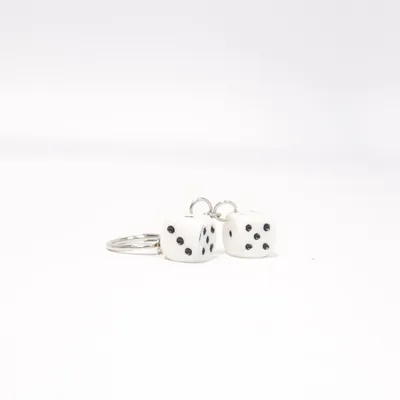 Keyring (White, Silver)