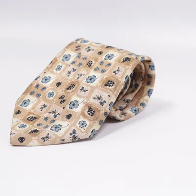 Stropdas (Beige, Blauw, Meerkleurig) van Reine Seide Zijde