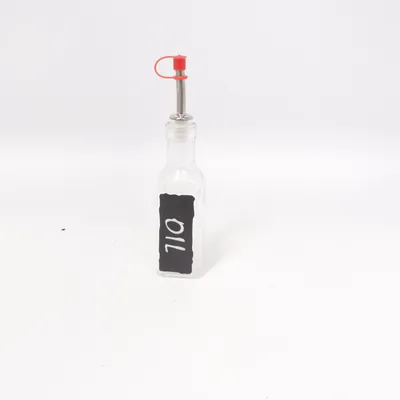 Dressing fles (Transparant, Zwart)