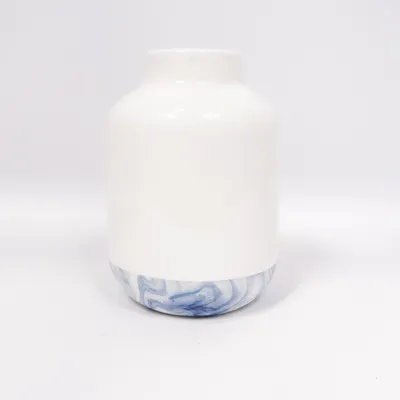 Vase (Hvid, Blå)